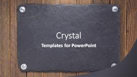  Presentation with wall - Amazing PPT theme having nameplate-or-wall-sign backdrop and a dark gray colored foreground