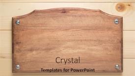  Presentation with wall - Beautiful PPT theme featuring nameplate-or-wall-sign backdrop and a coral colored foreground