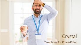  Presentation with face head in anatomy - Amazing PPT theme having names faces - handsome hispanic man wearing id backdrop and a lemonade colored foreground