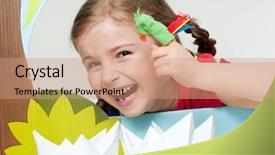  Presentation with name - Amazing PPT theme having names faces - playing theater no-name finger puppets backdrop and a coral colored foreground