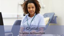 Presentation with trainee nurse sitting by female - Amazing slide set having names faces - portrait of female nurse working backdrop and a light blue colored foreground