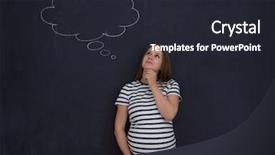  Presentation with black baby - Cool new slides with pregnant woman thinking about name backdrop and a wine colored foreground