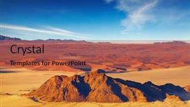  Presentation with horizon - PPT layouts enhanced with namib desert dunes of sossusvlei background and a red colored foreground
