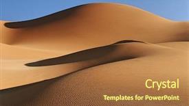  Presentation with beach ball sand dunes - Beautiful PPT theme featuring namibia namib desert sand dunes backdrop and a red colored foreground