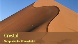  Presentation with sand dunes - Colorful theme enhanced with namibia namib desert sand dunes backdrop and a tawny brown colored foreground