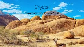  Presentation with africa - Presentation design with namibian-desert-africa-magnificent-stone background and a cyan colored foreground