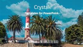  Presentation with lighthouse - Theme enhanced with namibian-historical-lighthouse-in-swakopmund background and a  colored foreground