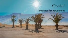  Presentation with sand dunes - Presentation theme having namibian-national-parks-sand-dunes background and a light blue colored foreground