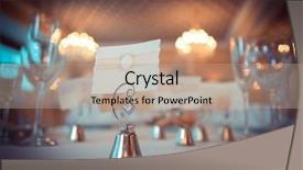  Presentation with example - Presentation with naming ceremony - empty blank card and copy-space background and a coral colored foreground