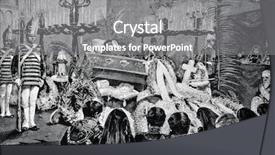  Presentation with funeral - Audience pleasing presentation design consisting of naming ceremony - funeral of the german emperor backdrop and a gray colored foreground