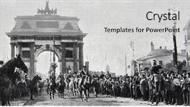  Presentation with karl marx - Presentation design consisting of naming ceremony - karl bulla - cortege background and a light gray colored foreground