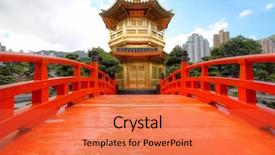  Presentation with hong kong - Amazing slide set having nan lian garden hong kong backdrop and a coral colored foreground