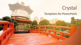  Presentation with history - Cool new presentation theme with nan lian garden hong kong backdrop and a cream colored foreground