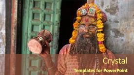  Presentation with holi - Audience pleasing slide set consisting of nandgaon-india-march-18-2016 backdrop and a tawny brown colored foreground