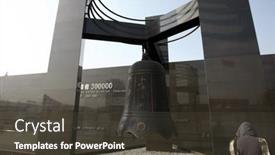  Presentation with ancient china - PPT theme featuring nanjing-china-november-24 background and a dark gray colored foreground