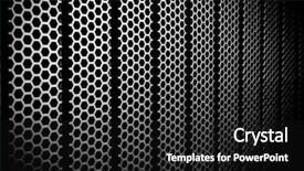  Presentation with engineering grid - Slide deck featuring nano composite - abstract metal grid background background and a  colored foreground