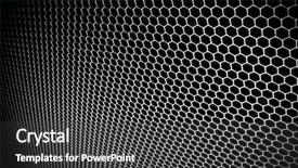  Presentation with engineering grid - Beautiful PPT theme featuring nano composite - abstract metal grid background backdrop and a dark gray colored foreground