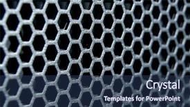  Presentation with abstract - Slide deck having nano composite - abstract metal grid background background and a  colored foreground