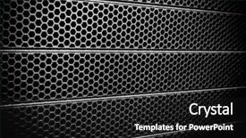  Presentation with engineering grid - Colorful slide deck enhanced with nano composite - abstract metal grid background backdrop and a dark gray colored foreground