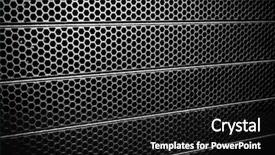  Presentation with abstract - Beautiful slides featuring nano composite - abstract metal grid background backdrop and a black colored foreground
