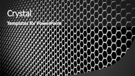  Presentation with metal - Beautiful PPT theme featuring nano composite - abstract metal grid background backdrop and a  colored foreground