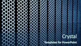  Presentation with metal - PPT theme enhanced with nano composite - abstract metal grid background background and a navy blue colored foreground