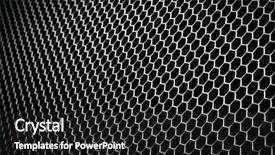  Presentation with engineering grid - Audience pleasing PPT layouts consisting of nano composite - abstract metal grid background backdrop and a  colored foreground