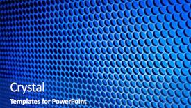  Presentation with nano - Slide set featuring nano composite - abstract metal grid background background and a cobalt blue colored foreground