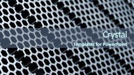  Presentation with physics grid - Slide deck with nano composite - abstract metal grid background background and a  colored foreground
