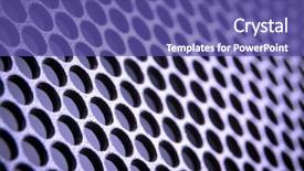  Presentation with metal - Colorful theme enhanced with nano composite - abstract metal grid background backdrop and a violet colored foreground