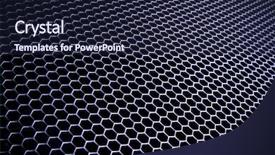  Presentation with nano - Cool new slide deck with nano composite - abstract metal grid background backdrop and a wine colored foreground