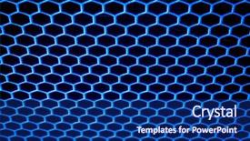  Presentation with electrical grid - Slide deck having nano composite - abstract metal grid background background and a navy blue colored foreground