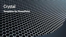  Presentation with engineering grid - Audience pleasing slide deck consisting of nano composite - abstract metal grid background backdrop and a  colored foreground