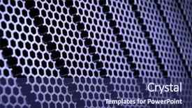  Presentation with nano - Presentation design with nano composite - abstract metal grid background background and a ocean colored foreground