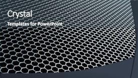  Presentation with millimeter grid - Presentation design having nano composite - abstract metal grid background background and a  colored foreground