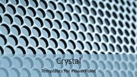  Presentation with metal - Presentation featuring nano composite - abstract metal grid background background and a light blue colored foreground