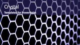  Presentation with nano - Audience pleasing slide set consisting of nano composite - abstract metal grid background backdrop and a navy blue colored foreground