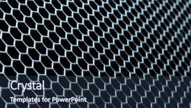  Presentation with millimeter grid - Slide deck with nano composite - abstract metal grid background background and a tawny brown colored foreground