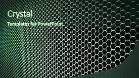  Presentation with nano - Presentation theme with nano composite - abstract metal grid background background and a ocean colored foreground