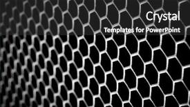  Presentation with nano - Slides having nano composite - abstract metal grid background background and a dark gray colored foreground