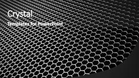  Presentation with nano - Cool new PPT theme with nano composite - abstract metal grid background backdrop and a dark gray colored foreground