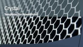  Presentation with abstract - PPT theme with nano composite - abstract metal grid background background and a gray colored foreground
