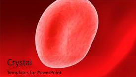  Presentation with blood cell - Cool new presentation theme with nano medicine - red blood cell backdrop and a crimson colored foreground
