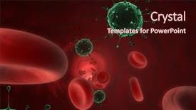  Presentation with virus infection - PPT layouts featuring nano medicine - virus infection background and a wine colored foreground