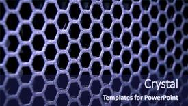  Presentation with metal - PPT layouts enhanced with nano technology - abstract metal grid background background and a navy blue colored foreground