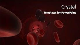  Presentation with nano technology - Theme enhanced with nano technology - nanobots background and a wine colored foreground