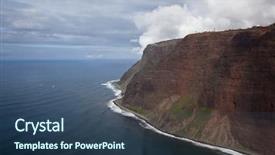  Presentation with coast - Beautiful slide set featuring nanobody - peninsula along the na pali backdrop and a ocean colored foreground