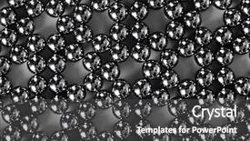  Presentation with toy - Amazing slide deck having nanostructure - metal balls of neocube toy backdrop and a dark gray colored foreground