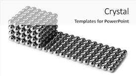  Presentation with toy - Theme having nanostructure - metal balls of neocube toy background and a white colored foreground