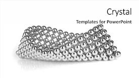  Presentation with infants and balls - Colorful PPT layouts enhanced with nanostructure - metal balls of neocube toy backdrop and a white colored foreground